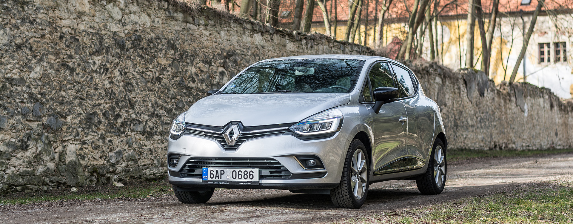 PRAGUE, THE CZECH REPUBLIC, 4. 4. 2019: Renault Clio, model year 2019 in Czech in nature